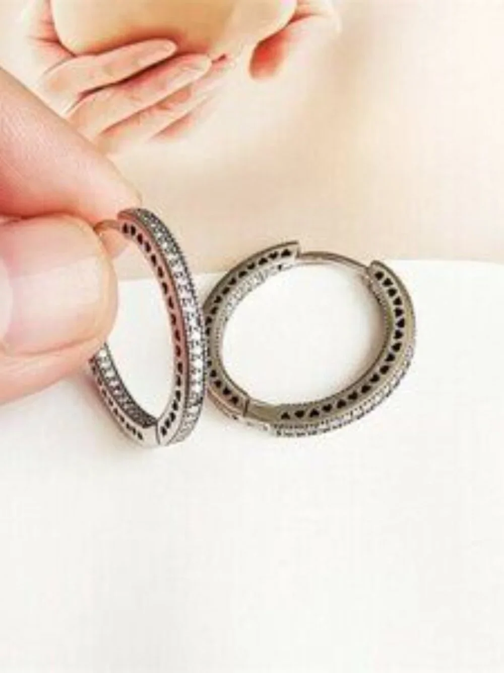 Pandora hearts of pandora hoop earrings